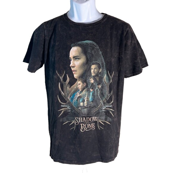 Hot Topic Other - Shadow And Bone Group Boyfriend Fit Girls T-Shirt Black Medium NWT